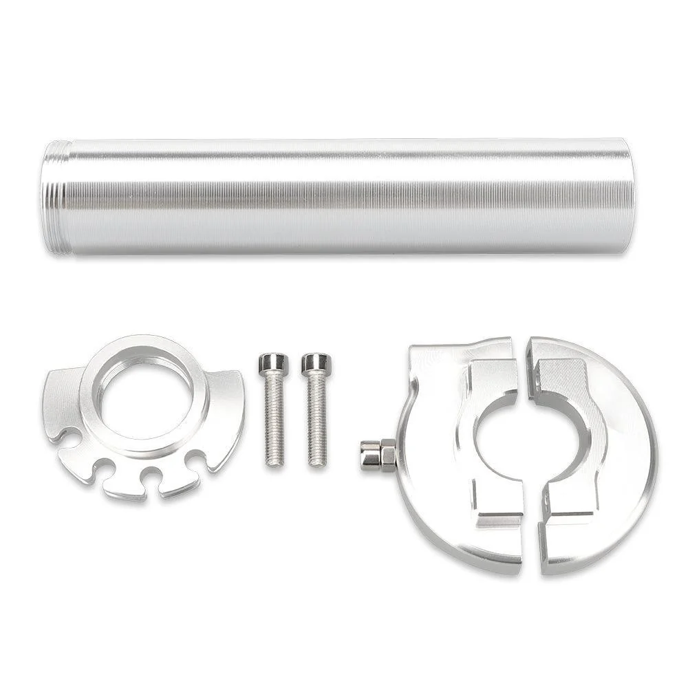 Kurzhub Gasgriff CNC Aluminium 1/4 Rot