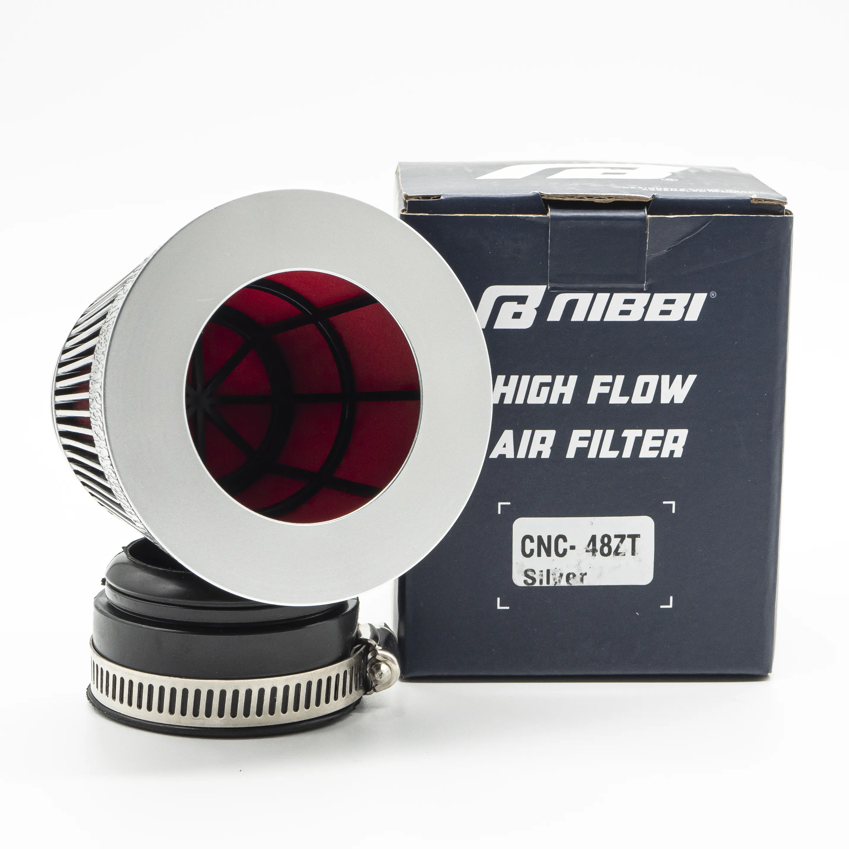 High Flow Luftfilter Silver gerade