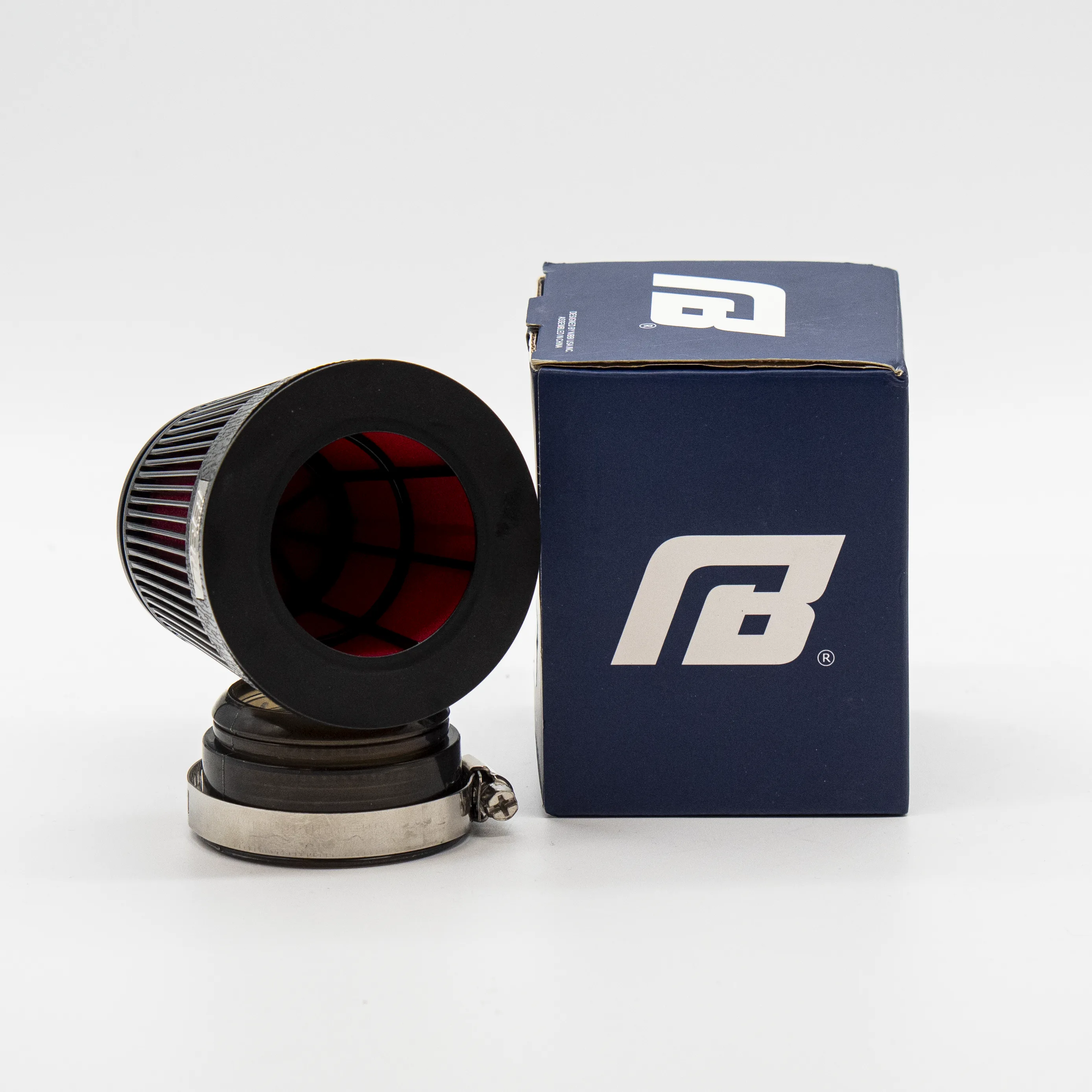 High Flow Luftfilter Black gerade